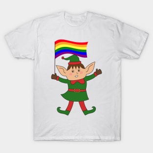 Christmas gay pride celebration T-Shirt